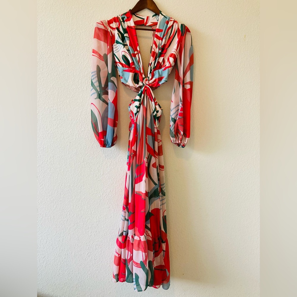 PatBo Rio Cutout Floral Pattern Dress - Picture 7 of 10